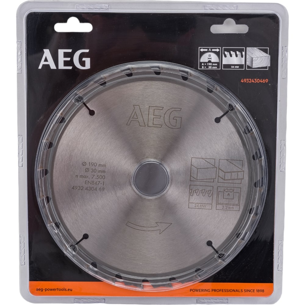AEG SUNTA KESME TESTERESI 190x30mm 24 DIS